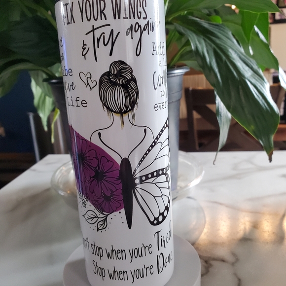 Motivational Positive Affirmations 20oz Tumbler with duo lids 🎉sale - Picture 13 of 13